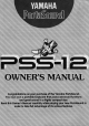 Yamaha PortaSound PSS-12 Owner's Manual