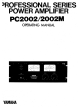 Yamaha PC2002 Operating Manual