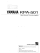 Yamaha KPA-501 Owner's Manual