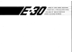 Yamaha Electone E-30 Manual