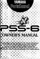 Yamaha PortaSound PSS-6 Owner's Manual