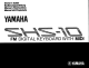 Yamaha SHS-10 Owner's Manual