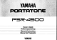 Yamaha PortaTone PSR-4500 Owner's Manual