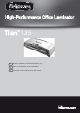 Fellowes Titan 125 Instructions Manual