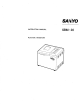 SANYO SBM-20 Instruction Manual