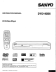 SANYO DVD-8000 Instruction Manual