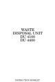 Zanussi DU 4100 Instruction Booklet