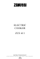 Zanussi ZCE 611 Instruction Booklet