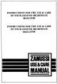 Zanussi MGE1255B Instructions For Use And Care Manual