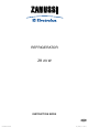 Zanussi Electrolux ZR 23 W Instruction Book