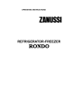 Zanussi RONDO Operating Instructions Manual