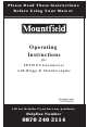 Mountfield SP470 ES Operating Instructions Manual