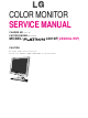 LG FLATRON L2010P LB200A-WP Service Manual