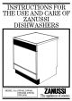 Zanussi DW400 Instructions For Use Manual