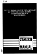 Zanussi GC5500 Instructions For The Use And Care