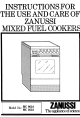 Zanussi MC 9634 Instruction Manual
