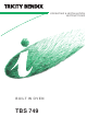 TRICITY BENDIX TBS 749 Operating & Installation Instructions Manual