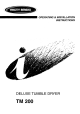 TRICITY BENDIX TM 200 Operating & Installation Instructions Manual