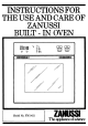 Zanussi FM 9411 Instruction Booklet