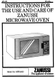 Zanussi MW530D Instructions For Use And Care Manual