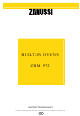 Zanussi ZBM 972 Instruction Booklet