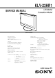 Sony KLV-23HR1 Service Manual