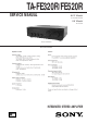 Sony TA-FE320R Service Manual