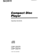 Sony CDP-CE375 Operating Instructions Manual