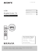 Sony Bravia KDL-60EX703 Setup Manual