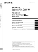 Sony CDX-M770 Operation Instructions Manual