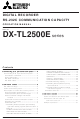 Mitsubishi Electric DX-TL2500E series Operation Manual