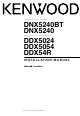Kenwood DNX5240BT Installation Manual