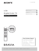 Sony KDL-60NX801 Setup Manual