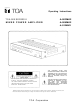 Toa A-903MK2 Operating Instructions Manual