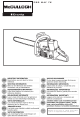 McCulloch PRO MAC 72 Important Information Manual