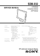 Sony SDM-X52 Service Manual