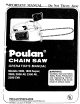 Poulan Pro 1800 Operator's Manual
