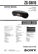 Sony ZS-SN10 Service Manual