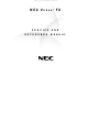 NEC VERSA FX Service And Reference Manual