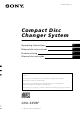 Sony CDX-525RF Operating Instructions Manual