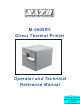 Sato M-5900RV Operator And Technical Reference Manual