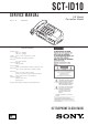 Sony SCT-ID10 Service Manual