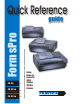 Printek FormsPro 4300 Quick Reference Manual