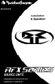 Rockford Fosgate RFX9000 Installation & Operation Manual