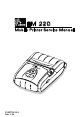 Zebra EM 220 Service Manual