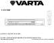 Varta V-DV05D Instruction Manual