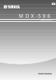 Yamaha MDX-596 Owner's Manual