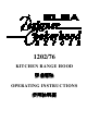 Elba 1202/76 Operating Instructions Manual