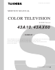 Toshiba 43A10 Service Manual