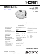Sony D-CS901 Service Manual